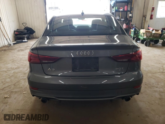 2017 Audi A3 Premium Plus with VIN WAUJ8GFF7H1060118, listed as a Copart auction lot 60925654 with 58,913 mi miles and Salvage Title. Bid and sale history available at DreamBid. Image 6.