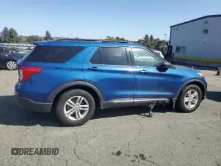 2022 Ford Explorer XLT with VIN 1FMSK7DH5NGB19667, listed as a Copart auction lot 60838495 with 45,469 mi miles and Salvage title. Bid and sale history available at DreamBid. Image 3.