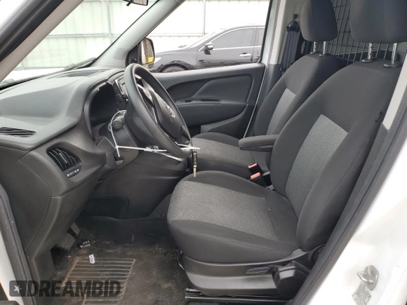 2022 Ram ProMaster City Cargo Tradesman with VIN ZFBHRFAB9N6W52697, listed as a Copart auction lot 66958114 with 91,313 mi miles and Salvage Title. Bid and sale history available at DreamBid. Image 7.