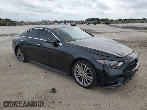 2019 Mercedes-Benz CLS with VIN WDD2J5JB2KA038318, listed as a Copart auction lot 50689794 with 57,145 mi miles. Bid and sale history available at carsss.com. Image 4.