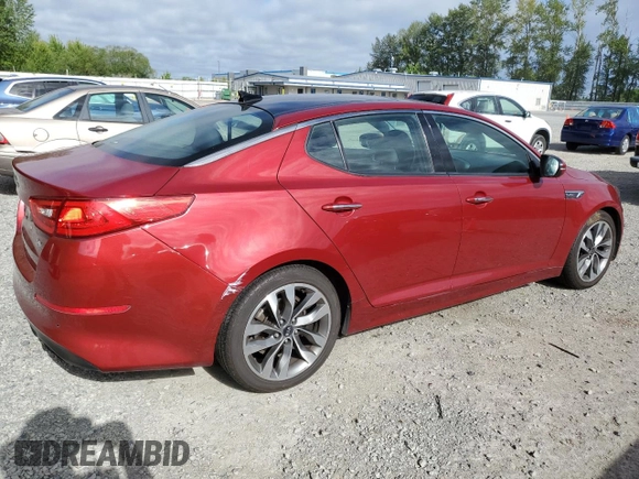 2015 Kia Optima SX Turbo z VIN 5XXGR4A66FG512044, wystawiony jako Copart lot #64883585 z przebiegiem 167 844 mil mil oraz Czysty tytuł • Clean title. Historia ofert i sprzedaży dostępna na DreamBid. Obrazek 3.