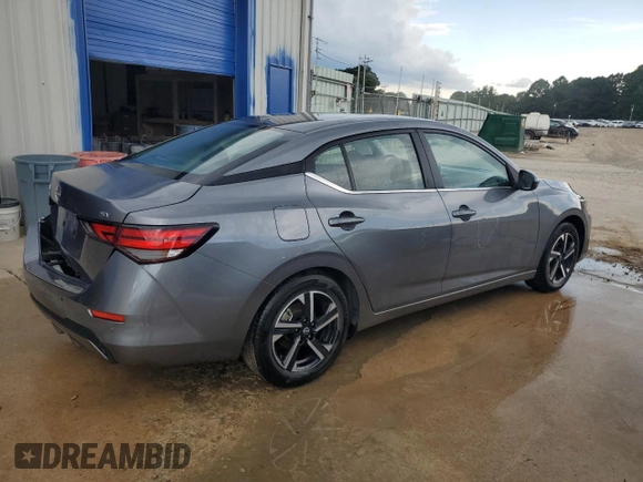 2024 Nissan Sentra SV with VIN 3N1AB8CVXRY348933, listed as a Copart auction lot 65011515 with 27,000 mi miles and Salvage title. Bid and sale history available at DreamBid. Image 3.