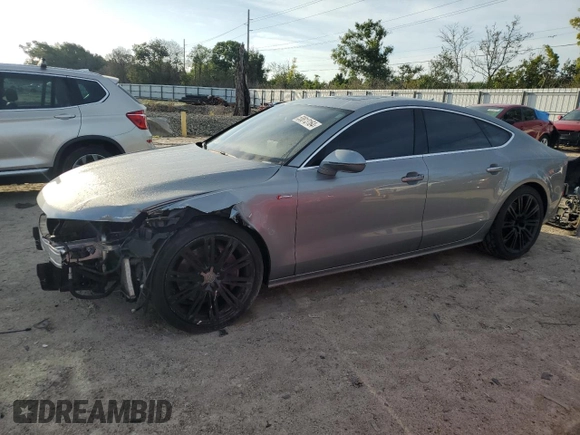 2015 Audi A7 3.0 Premium Plus with VIN WAUWGAFC4FN005742, listed as a Copart auction lot 58813164 with 115,296 mi miles and Salvage Title. Bid and sale history available at carsss.com. Image 1.