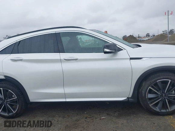 2024 Infiniti QX55 Luxe with VIN 3PCAJ5JR1RF110064, listed as a IAAI auction lot 41562972 with 4,163 mi miles and . Bid and sale history available at DreamBid. Image 14.