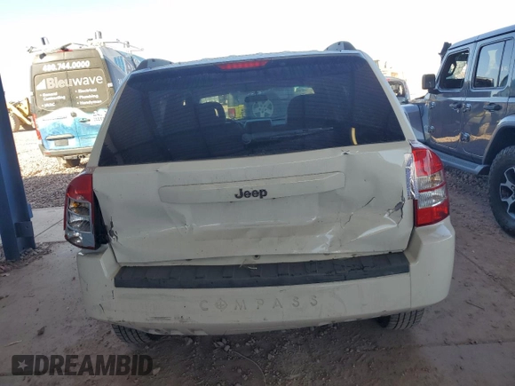2007 Jeep Compass Sport with VIN 1J8FT47W87D146242, listed as a Copart auction lot 45649485 with 144,860 mi miles and Salvage Title. Bid and sale history available at carsss.com. Image 6.