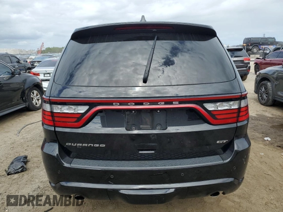 2022 Dodge Durango GT Plus with VIN 1C4RDHDG4NC102067, listed as a Copart auction lot 74021683 with Not Provided miles and Non Repairable. Bid and sale history available at DreamBid. Image 6.