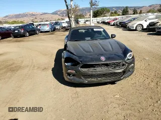 2017 FIAT 124 Spider Classica with VIN JC1NFAEK3H0102762, listed as a Copart auction lot 77466204 with 26,600 mi miles and Salvage title. Bid and sale history available at DreamBid. Image 11.