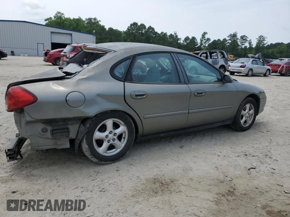 2002 Ford Taurus SES Standard with VIN 1FAFP55U42A184084, listed as a Copart auction lot 59822495 with 124,835 mi miles and Salvage title. Bid and sale history available at DreamBid. Image 3.