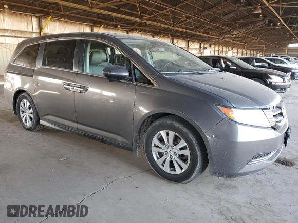 2014 Honda Odyssey EX-L with VIN 5FNRL5H61EB045056, listed as a Copart auction lot 88178255 with 112,464 mi miles and Salvage Title. Bid and sale history available at carsss.com. Image 4.
