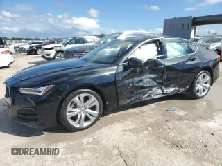 2021 Acura TLX w/Technology Package with VIN 19UUB6F47MA004136, listed as a Copart auction lot 46390135 with 64,252 mi miles and Non Repairable. Bid and sale history available at carsss.com. Image 1.
