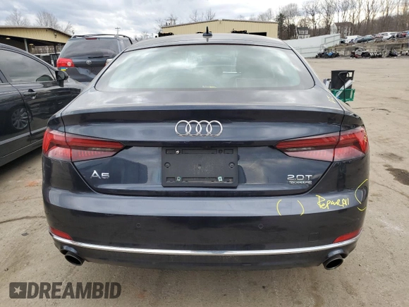 2019 Audi A5 Sportback Premium Plus with VIN WAUBNCF53JA012974, listed as a Copart auction lot 46091714 with 114,624 mi miles. Bid and sale history available at carsss.com. Image 6.