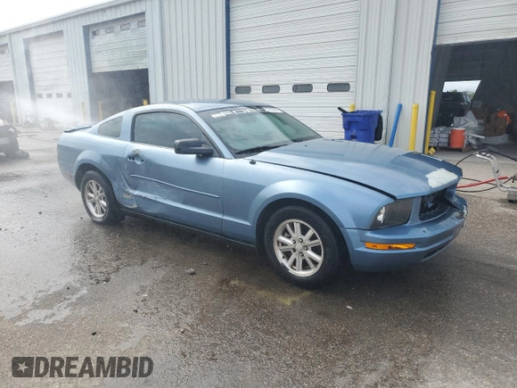 2007 Ford Mustang Deluxe with VIN 1ZVFT80N475294220, listed as a Copart auction lot 57589535 with 233,160 mi miles and Salvage title. Bid and sale history available at DreamBid. Image 4.
