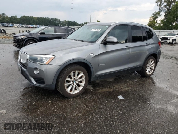 2015 BMW X3 xDrive28d with VIN 5UXWY3C57F0E95285, listed as a Copart auction lot 73287134 with 106,237 mi miles and Salvage Title. Bid and sale history available at carsss.com. Image 1.