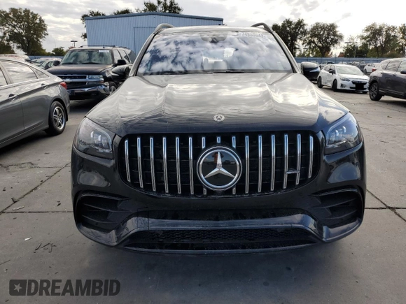 2021 Mercedes-Benz GLS 63 AMG with VIN 4JGFF8KEXMA308157, listed as a Copart auction lot 74989543 with 27,440 mi miles and . Bid and sale history available at DreamBid. Image 5.