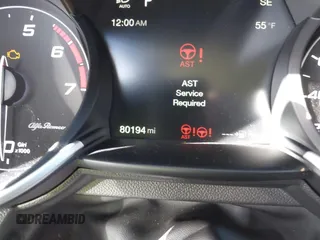 2018 Alfa Romeo Giulia with VIN ZARFAEBN8J7567620, listed as a IAAI auction lot 41738301 with 80,194 mi miles. Bid and sale history available at carsss.com. Image 7.