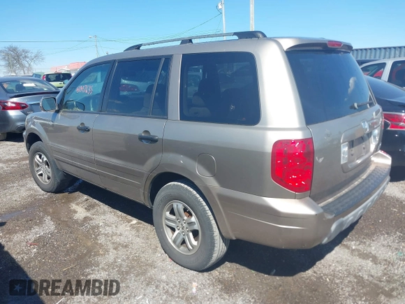 2003 Honda Pilot EX with VIN 2HKYF18453H580075, listed as a IAAI auction lot 41897635 with 1 mi miles. Bid and sale history available at carsss.com. Image 3.
