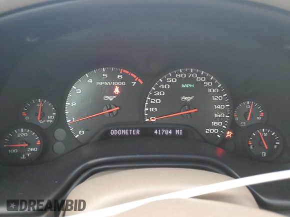 2003 Chevrolet Corvette with VIN 1G1YY32G235117862, listed as a Copart auction lot 77708764 with 41,784 mi miles and Salvage Title. Bid and sale history available at carsss.com. Image 9.
