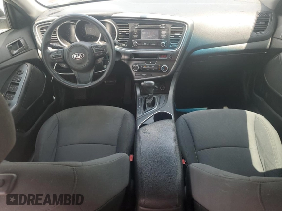 2015 Kia Optima LX with VIN KNAGM4A78F5645011, listed as a Copart auction lot 55041515 with 112,133 mi miles and Salvage Title. Bid and sale history available at DreamBid. Image 8.