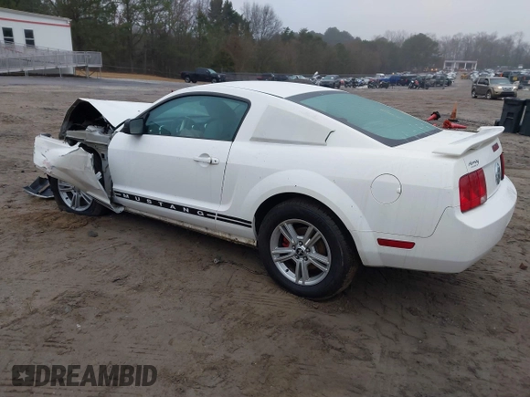 2005 Ford Mustang Deluxe with VIN 1ZVFT80N455211561, listed as a IAAI auction lot 41548177 with Not Provided miles. Bid and sale history available at carsss.com. Image 3.