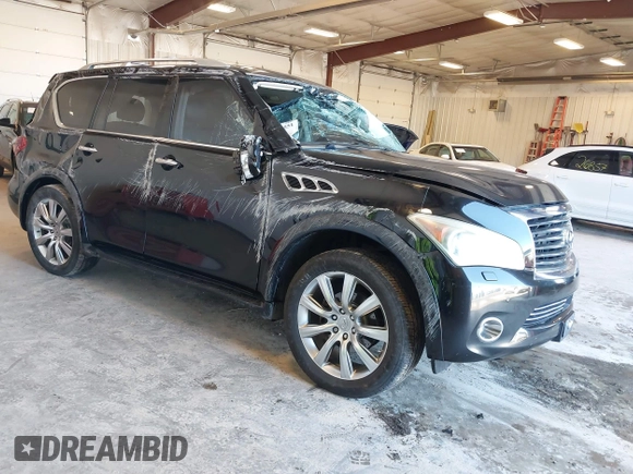 2012 Infiniti QX56 8-passenger with VIN JN8AZ2NC8C9317148, listed as a IAAI auction lot 42232551 with Not provided miles and . Bid and sale history available at DreamBid. Image 1.