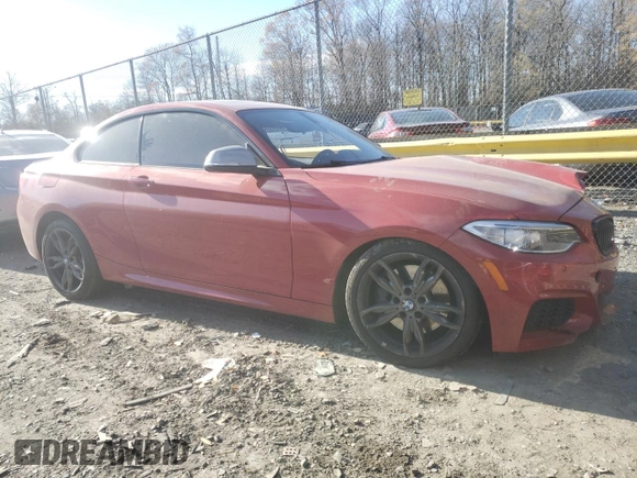 2017 BMW 2 Series M240i xDrive with VIN WBA2G3C32H7A25514, listed as a Copart auction lot 83158834 with 65,092 mi miles and Salvage Title. Bid and sale history available at carsss.com. Image 4.