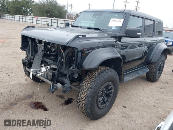 2023 Ford Bronco Raptor with VIN 1FMEE5JR0PLB23237, listed as a IAAI auction lot 41571428 with 25,530 mi miles. Bid and sale history available at carsss.com. Image 18.