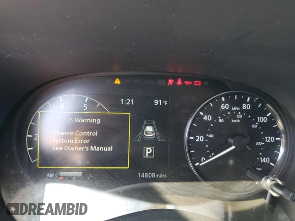 2023 Nissan Kicks SV with VIN 3N1CP5CV7PL526381, listed as a Copart auction lot 48503015 with 14,808 mi miles and Salvage Title. Bid and sale history available at DreamBid. Image 9.