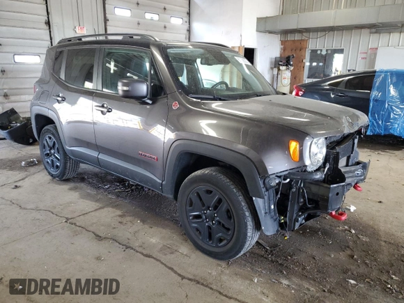 2018 Jeep Renegade Trailhawk с VIN ZACCJBCB0JPH27962, выставлен на аукционе Copart как лот 60558205 с пробегом 39 924 миль миль и Чистый • Clean title. История ставок и продаж доступна на DreamBid. Изображение 4.