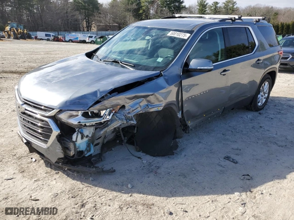 2018 Chevrolet Traverse LT Cloth with VIN 1GNEVGKW8JJ169980, listed as a Copart auction lot 50010275 with 116,454 mi miles and Salvage Title. Bid and sale history available at carsss.com. Image 1.