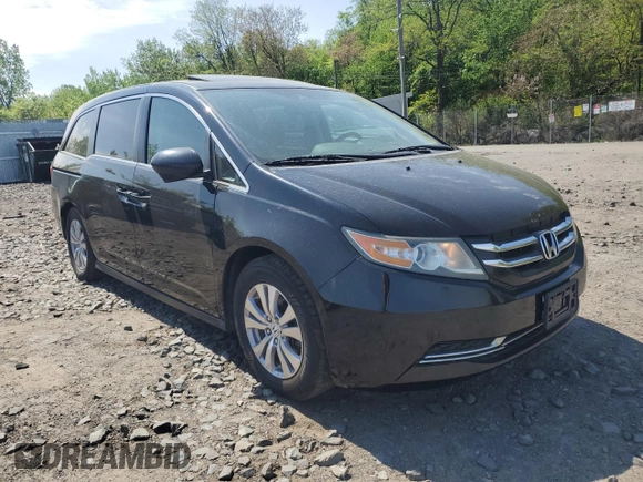 2014 Honda Odyssey EX-L with VIN 5FNRL5H69EB088348, listed as a Copart auction lot 55472845 with 83,222 mi miles and Clean title. Bid and sale history available at DreamBid. Image 4.