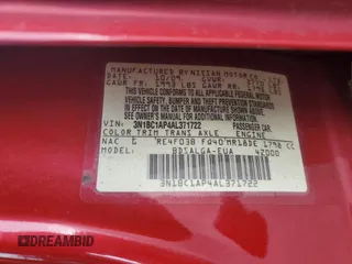 2010 Nissan Versa 1.8 S with VIN 3N1BC1AP4AL371722, listed as a Copart auction lot 72641144 with 128,445 mi miles and Salvage Title. Bid and sale history available at carsss.com. Image 14.