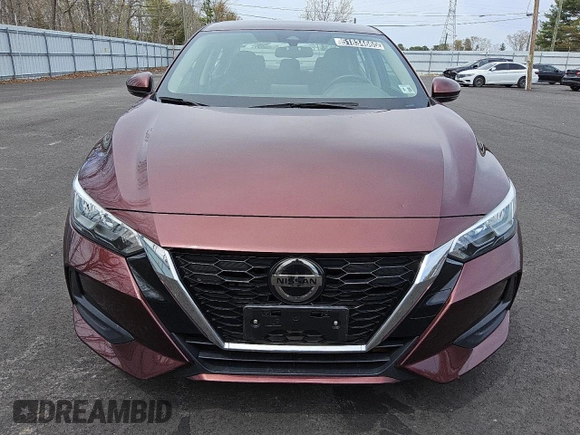 2020 Nissan Sentra SV with VIN 3N1AB8CV8LY225641, listed as a Copart auction lot 51834665 with 61,287 mi miles and Clean Title. Bid and sale history available at carsss.com. Image 5.