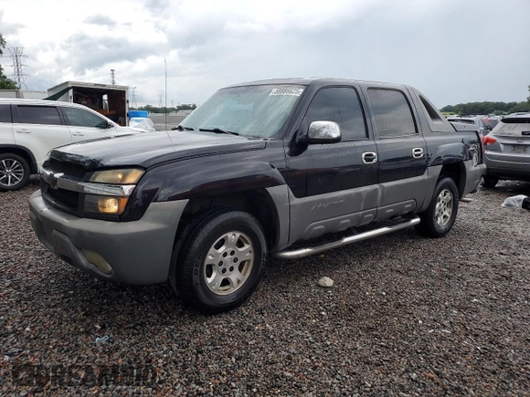 2002 Chevrolet Avalanche with VIN 3GNEC13T42G320758, listed as a Copart auction lot 58986625 with Not provided miles and Salvage title. Bid and sale history available at DreamBid. Image 1.