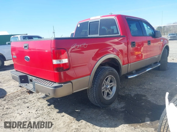 2005 Ford F-150 XLT with VIN 1FTPW14545KB57096, listed as a IAAI auction lot 41756804 with 162,733 mi miles. Bid and sale history available at carsss.com. Image 4.