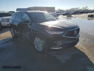 2023 Acura MDX w/Advance Package with VIN 5J8YE1H88PL004098, listed as a Copart auction lot 88108995 with 46,607 mi miles and Salvage Title. Bid and sale history available at carsss.com. Image 4.