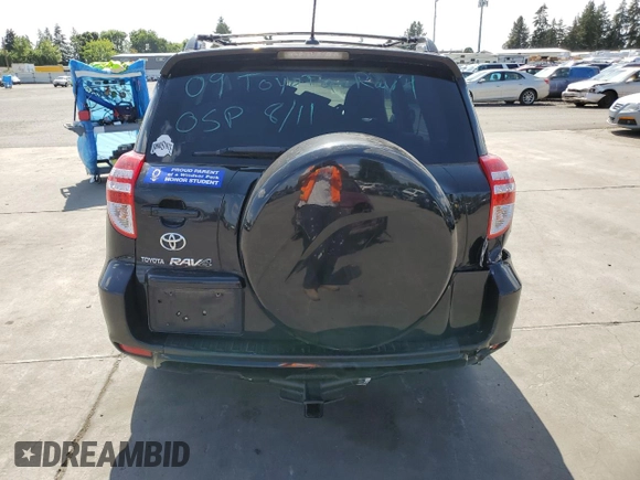 2009 Toyota RAV4 Ltd with VIN JTMZK31V29D001296, listed as a Copart auction lot 67215454 with 0 mi miles and Salvage Title. Bid and sale history available at carsss.com. Image 6.