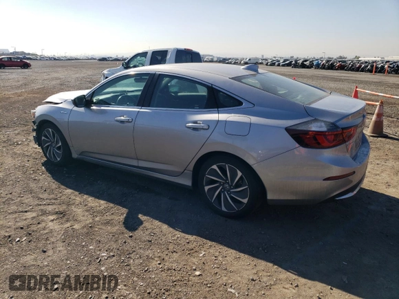 2020 Honda Insight Touring with VIN 19XZE4F92LE014287, listed as a Copart auction lot 80283814 with 67,272 mi miles and Salvage Title. Bid and sale history available at carsss.com. Image 2.