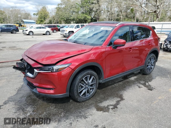 2017 Mazda CX-5 Grand Touring with VIN JM3KFADL5H0190186, listed as a Copart auction lot 48503805 with 95,223 mi miles and Salvage Title. Bid and sale history available at carsss.com. Image 1.