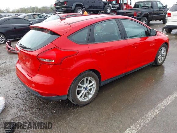 2015 Ford Focus SE with VIN 1FADP3K26FL328579, listed as a IAAI auction lot 41865579 with 181,445 mi miles. Bid and sale history available at carsss.com. Image 4.