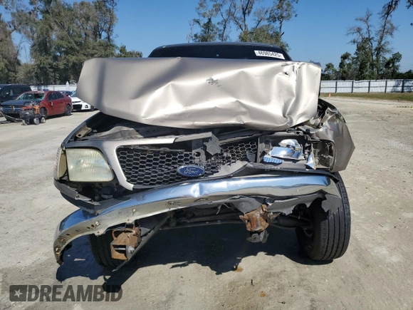2002 Ford F-150 XL with VIN 1FTRF17212NB27543, listed as a Copart auction lot 46985425 with 0 mi miles and Salvage Title. Bid and sale history available at carsss.com. Image 5.