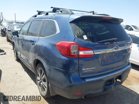 2020 Subaru Ascent Limited with VIN 4S4WMAPDXL3431165, listed as a IAAI auction lot 41933003 with 60,121 mi miles and . Bid and sale history available at DreamBid. Image 3.