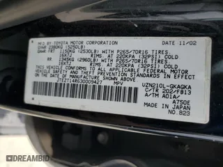 2003 Toyota 4Runner SR5 with VIN JTEZT14R630009427, listed as a Copart auction lot 52832645 with 253,963 mi miles and Salvage Title. Bid and sale history available at carsss.com. Image 13.