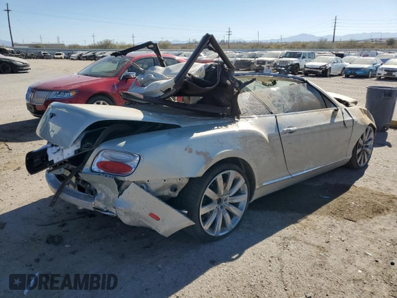 2013 Bentley Continental GT with VIN SCBGU3ZA4DC085710, listed as a Copart auction lot 87856195 with Not Provided miles and Salvage Title. Bid and sale history available at DreamBid. Image 3.