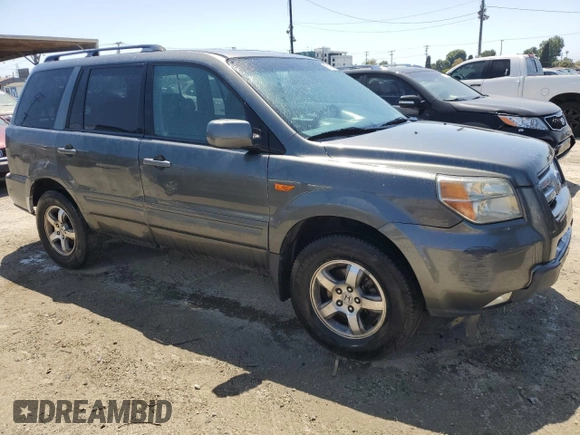 2007 Honda Pilot EX-L with VIN 2HKYF18517H510801, listed as a Copart auction lot 55170005 with 149,212 mi miles and Salvage Title. Bid and sale history available at carsss.com. Image 4.