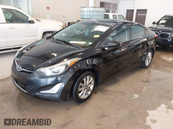 2015 Hyundai Elantra SE with VIN 5NPDH4AE4FH634354, listed as a IAAI auction lot 41596658 with 202,820 mi miles. Bid and sale history available at carsss.com. Image 2.