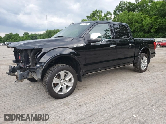 2018 Ford F-150 XL with VIN 1FTEW1E56JFA90851, listed as a Copart auction lot 61972205 with 130,236 mi miles and Salvage title. Bid and sale history available at DreamBid. Image 1.