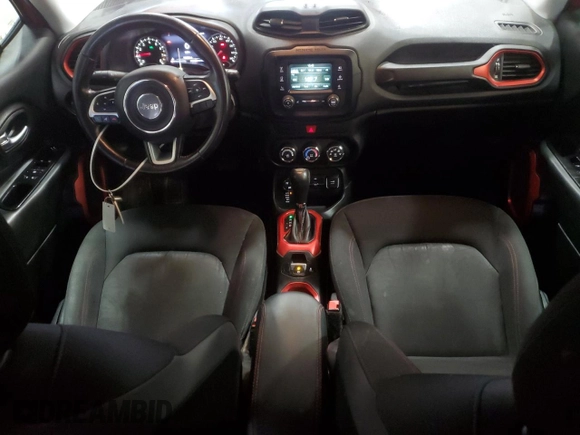 2016 Jeep Renegade Trailhawk with VIN ZACCJBCT8GPC75793, listed as a Copart auction lot 83837724 with 133,658 mi miles and Salvage Title. Bid and sale history available at carsss.com. Image 8.