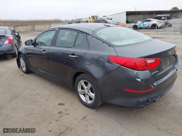 2015 Kia Optima LX with VIN 5XXGM4A76FG445632, listed as a IAAI auction lot 41158856 with 185,189 mi miles. Bid and sale history available at carsss.com. Image 3.