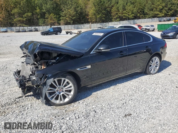 2017 Jaguar XF 20d Prestige with VIN SAJBE4BN9HCY44527, listed as a Copart auction lot 76555354 with 0 mi miles and Salvage Title. Bid and sale history available at carsss.com. Image 1.