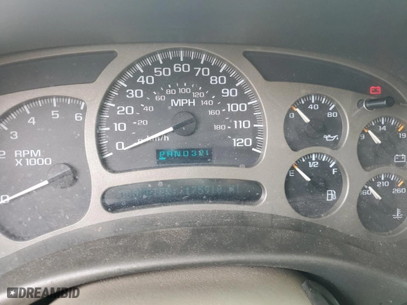2005 GMC Yukon Denali with VIN 1GKEK63UX5J194771, listed as a Copart auction lot 53170035 with 175,910 mi miles and Clean Title. Bid and sale history available at carsss.com. Image 9.